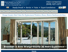 Tablet Screenshot of eisenbartandsons.com
